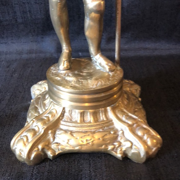 Rare Roman Praetorian Guard; brass over cast iron figure antique statue … - Picture 5 of 10